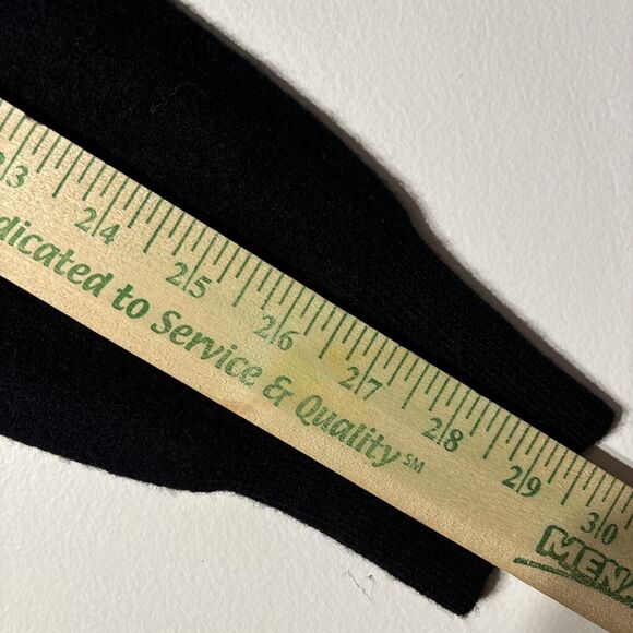 J. Crew Sweater Black Wool Pullover Bead Shoulders Long Sleeve Back Zip Size M - Picture 6 of 13